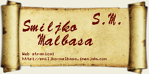 Smiljko Malbaša vizit kartica